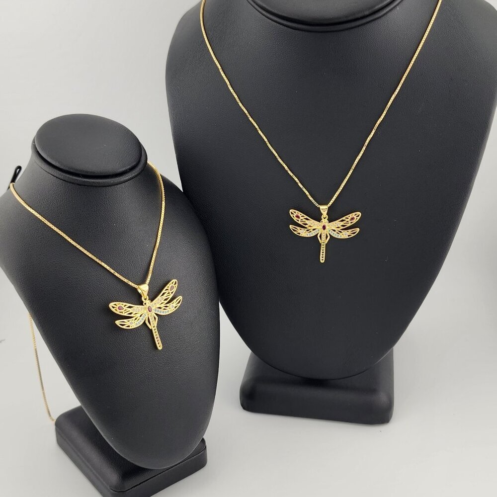 Last One Brand New Multi Colored DragonFly Necklace - Picture 2 of 12